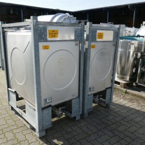 1000 liter tank in 304 stainless steel