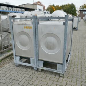 1000 liter tank in 304 stainless steel