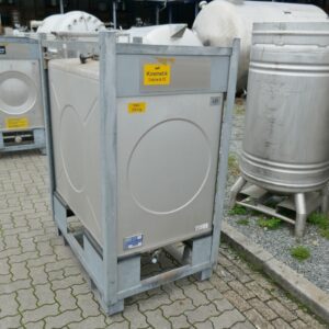 1000 liter tank in 304 stainless steel