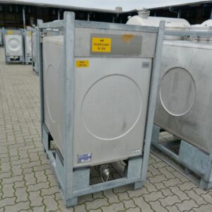 1000 liter tank in 304 stainless steel