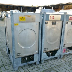 1000 liter tank in 304 stainless steel