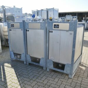 1000 liter tank in 304 stainless steel