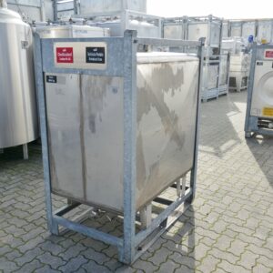 1000 liter tank in 304 stainless steel