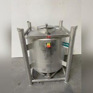 1000 liter tank in Acid-proof 316