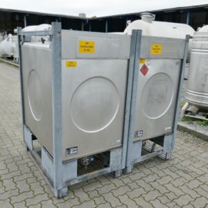 1000 liter tank in Acid-proof 316