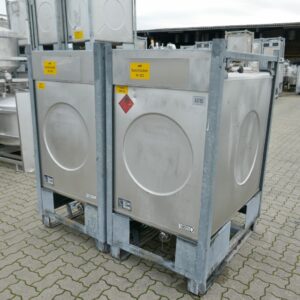 1000 liter tank in Acid-proof 316
