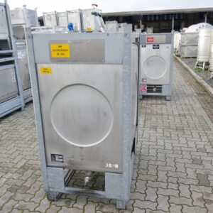 1000 liter tank in Acid-proof 316
