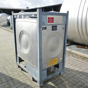 1000 liter tank in Acid-proof 316