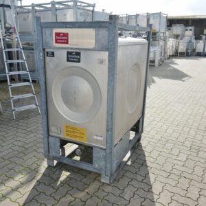 1000 liter tank in Acid-proof 316