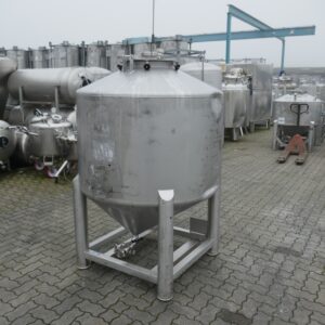 1000 liter tank in Acid-proof 316