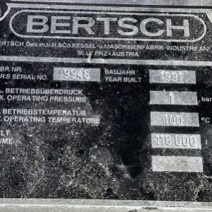 118000 liters tank in Acid-proof 316