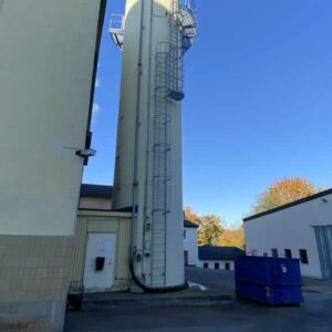 100000 liter fuel pellet silo with load cells