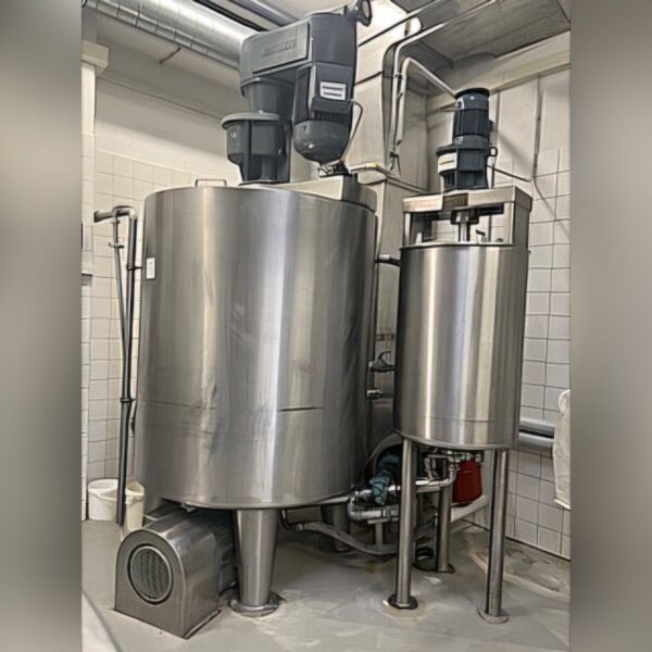1660 liter tank in Acid-proof 316