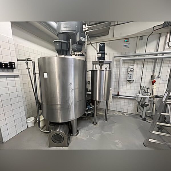 1660 liter tank in Acid-proof 316