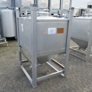1000 liter tank in Acid-proof 316