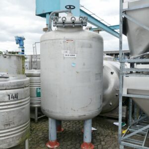 2500 liter tank in Acid-proof 316