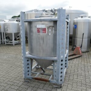 1000 liter tank in Acid-proof 316
