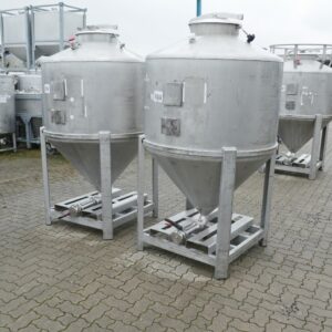 1200 liter tank in Acid-proof 316