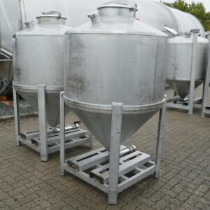 1200 liter tank in Acid-proof 316