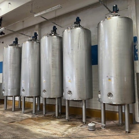 3000 liter tank in 304 stainless steel