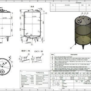 10300 liter tank in Acid-proof 316