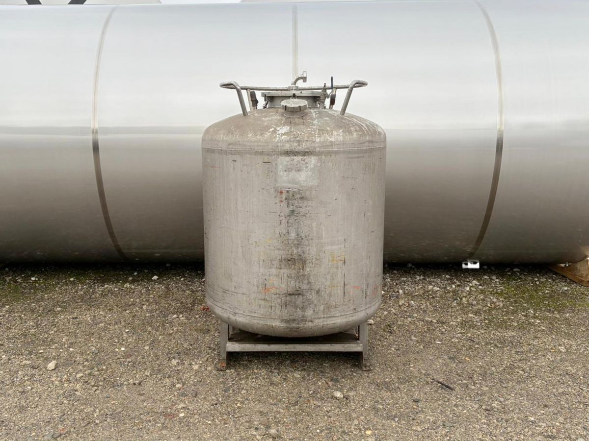 1000 liter tank in 304 stainless steel