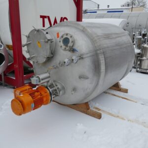 2000 liter tank in Acid-proof 316