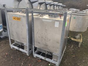 1000 liter tank in 304 stainless steel