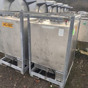 1000 liter tank in 304 stainless steel
