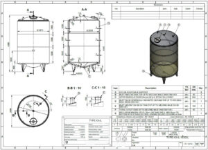 15000 liter tank in Acid-proof 316
