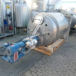 1600 liter tank in Acid-proof 316