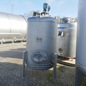 2000 liter tank in Acid-proof 316