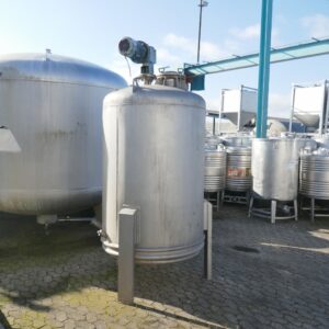 2000 liter tank in Acid-proof 316