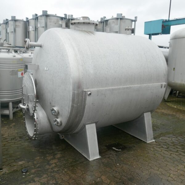 7500 liter tank in Acid-proof 316