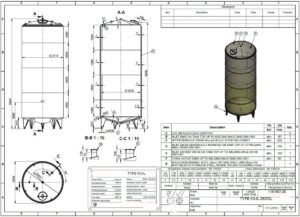 26000 liter tank in Acid-proof 316