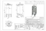 1000 liter tank in 304 stainless steel