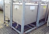 1000 liter tank in 304 stainless steel