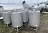 1000 liter tank in 304 stainless steel
