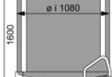 1000 liter tank in Acid-proof 316
