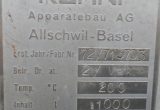1000 liter tank in Acid-proof 316