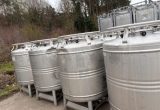 1000 liter tank in 304 stainless steel