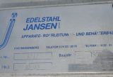 10000 liter tank i Rostfritt 304