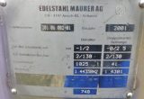 1025 liter tank in Acid-proof 316