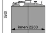 10800 liters tank in Stainless 304
