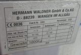 1410 liter tank in Acid-proof 316