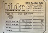 1500 liter tank in Acid-proof 316