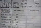 17360 liter tank in Acid-proof 316