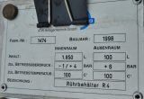 1850 liter tank in Acid-proof 316