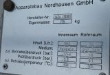 1850 liter tank in Acid-proof 316