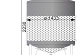 2263 liters tank in Stainless 304